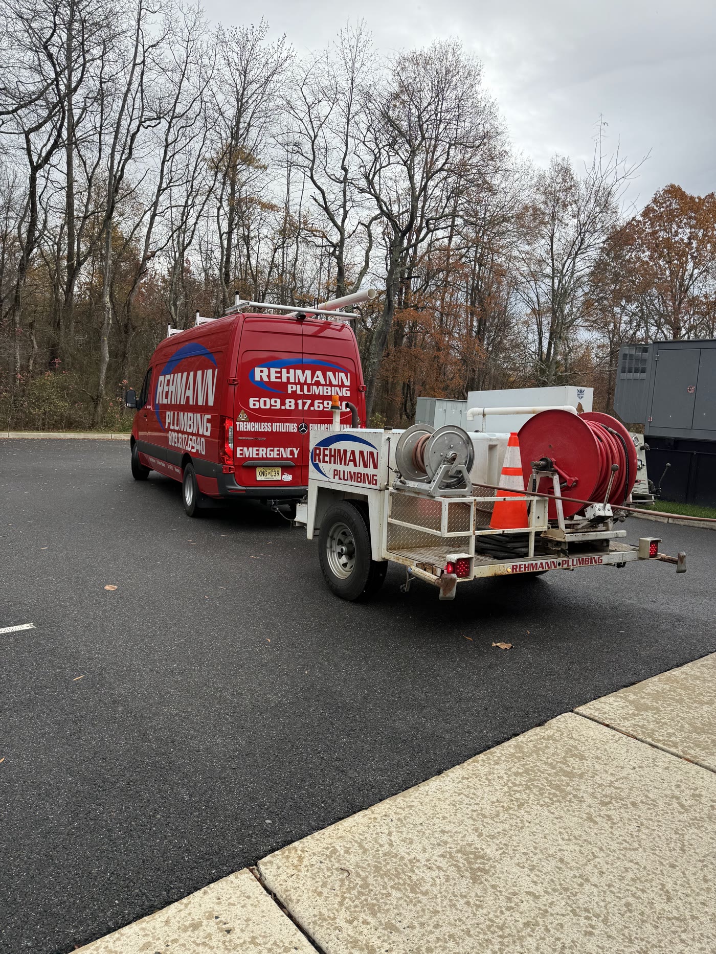 Rehmann Plumbing fleet of work vehicles