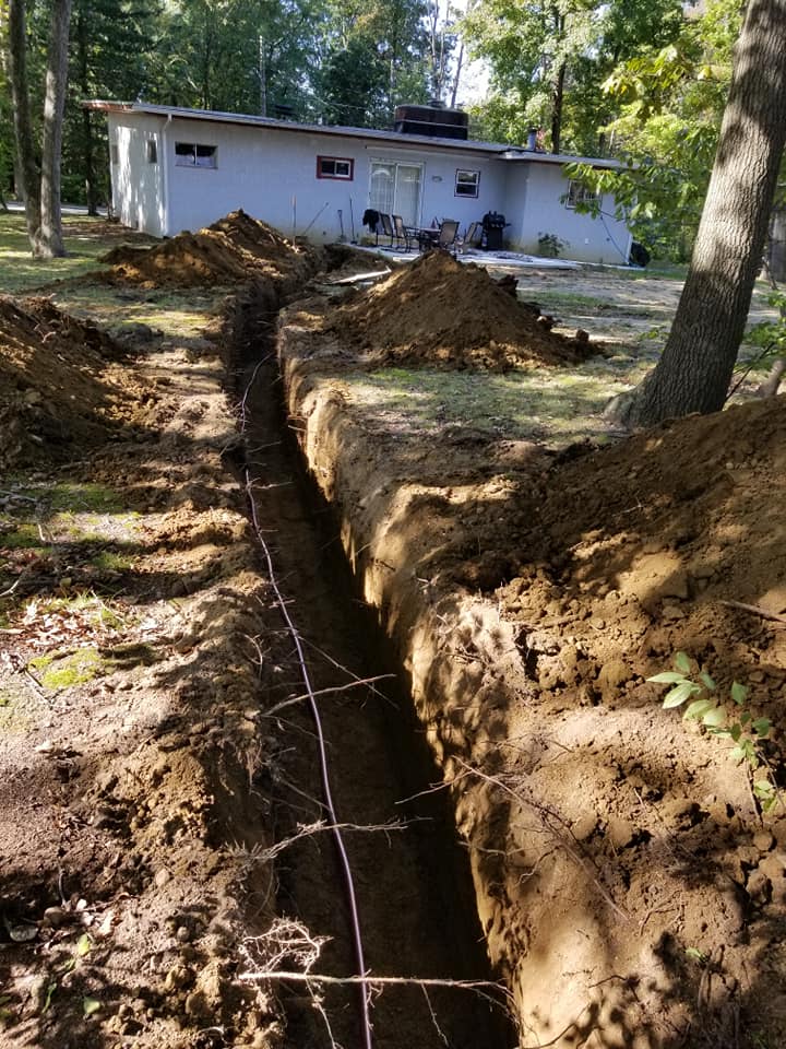 Residential bathroom remodel plumbing work